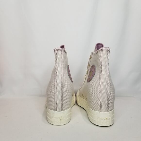 Converse Women's CTAS Wedge Platform Golden Hits Size 7.5 Orchid A12763C  NWT - Picture 6 of 9